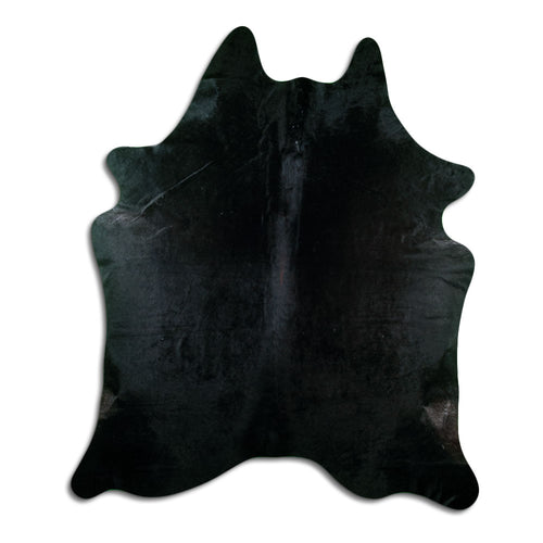 Black Cowhide Rug XL