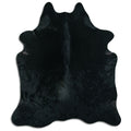 Black Cowhide Rug L