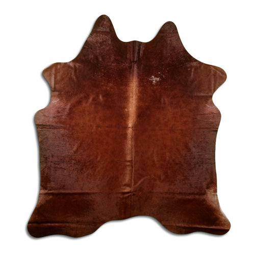 Brown Cowhide Rug L