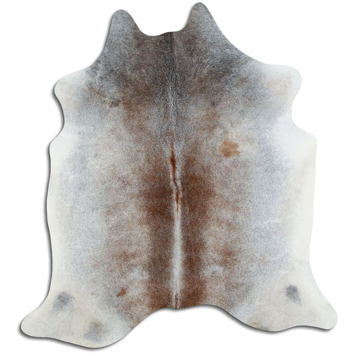 Tan Grey Cowhide Rug L