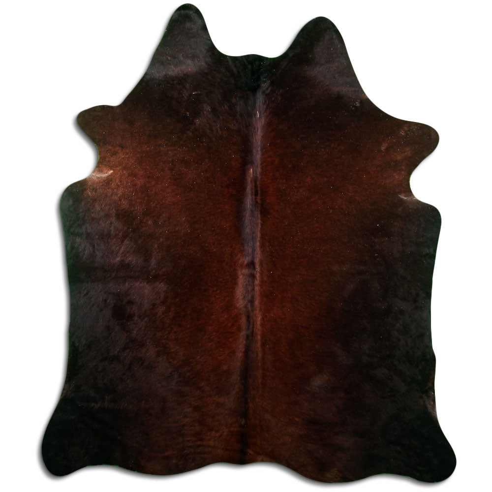 Brown Cowhide Rug L