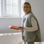 Merino Wool Vest “Island” Grey