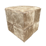 Cowhide ottoman | available in several colours