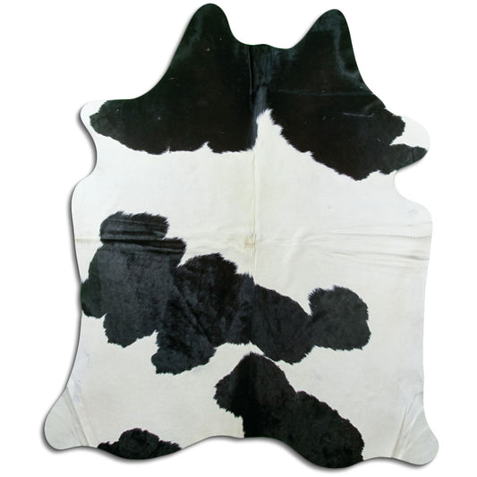 Black & White Cowhide Rug XL