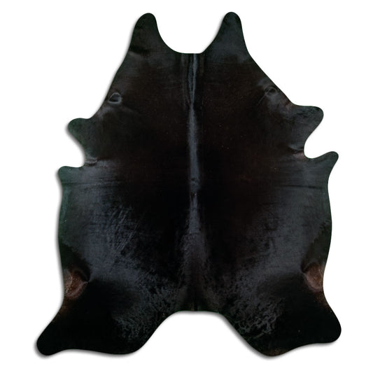 Black Cowhide Rug XXL