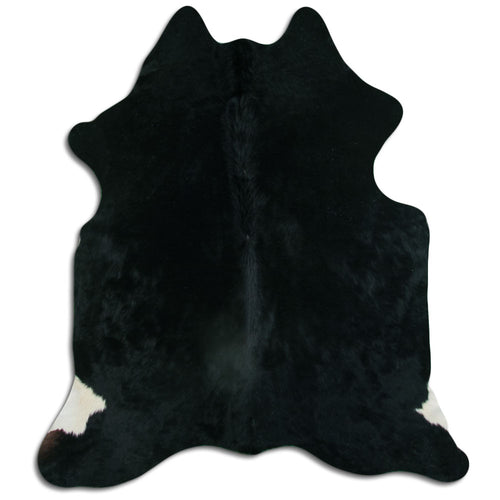 Black Cowhide Rug M