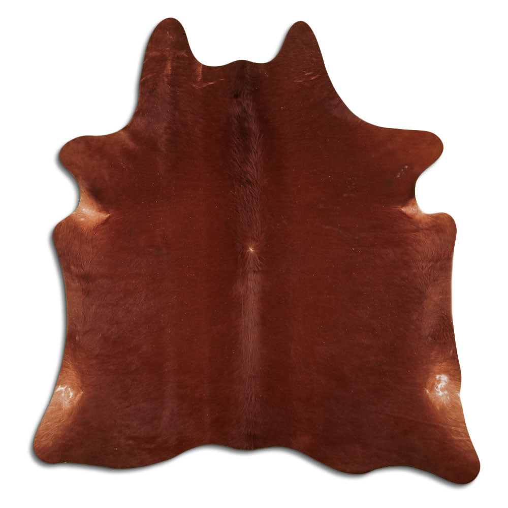Brown Cowhide Rug L