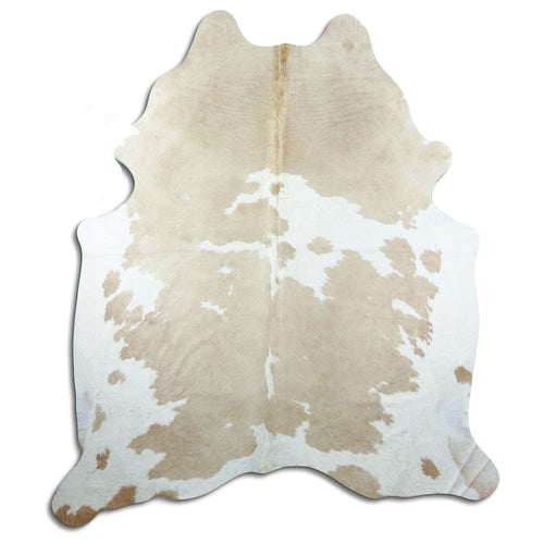 Brown & White Cowhide Rug XXL