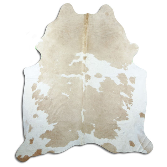 Brown & White Cowhide Rug XXL