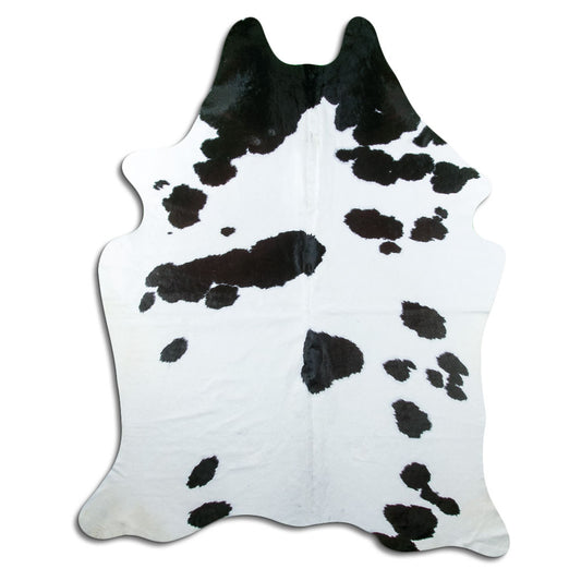 Black & White Cowhide Rug XXL