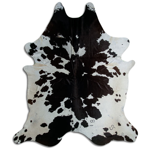 Black & White Cowhide Rug XXXL