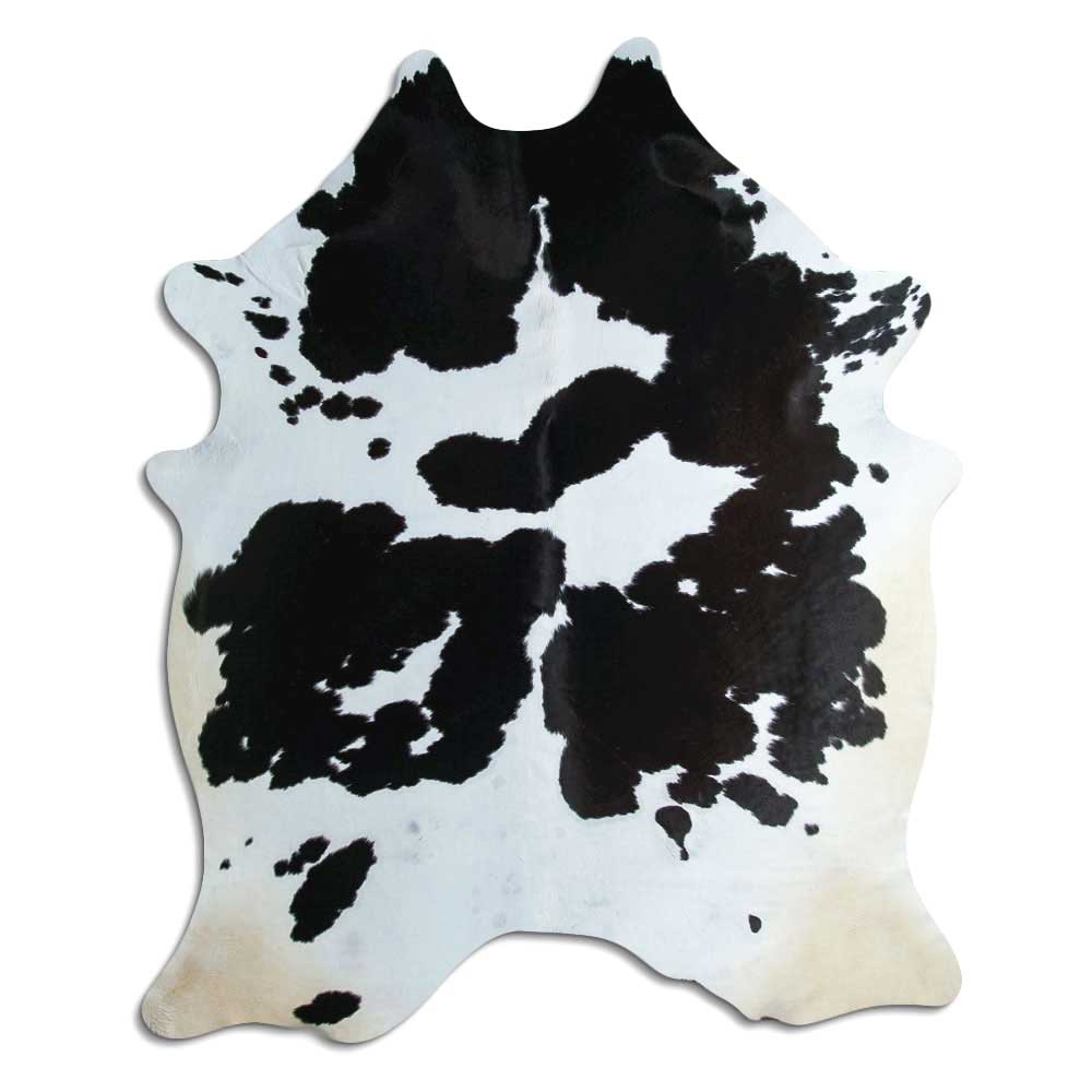 Black & White Cowhide Rug XXL
