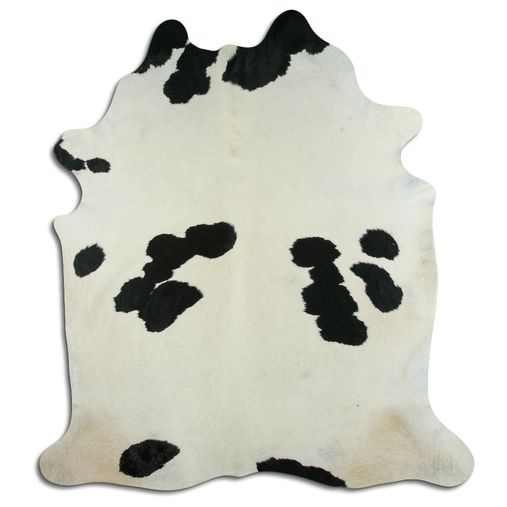 Black & White Cowhide Rug XXL
