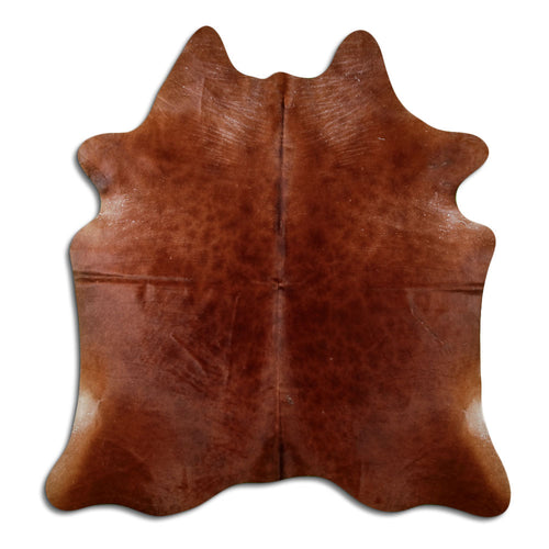 Brown Cowhide Rug L