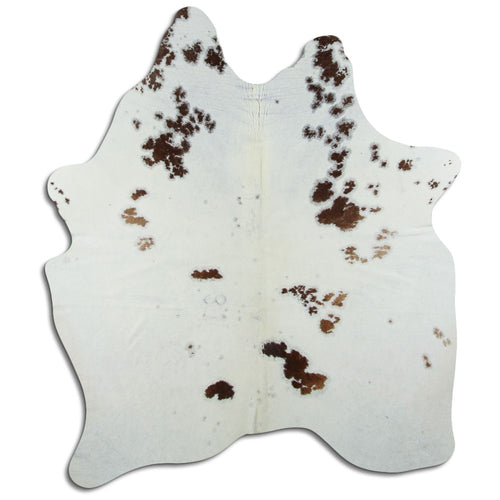 Brown & White Cowhide Rug M