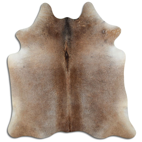 Tan Grey Cowhide Rug L