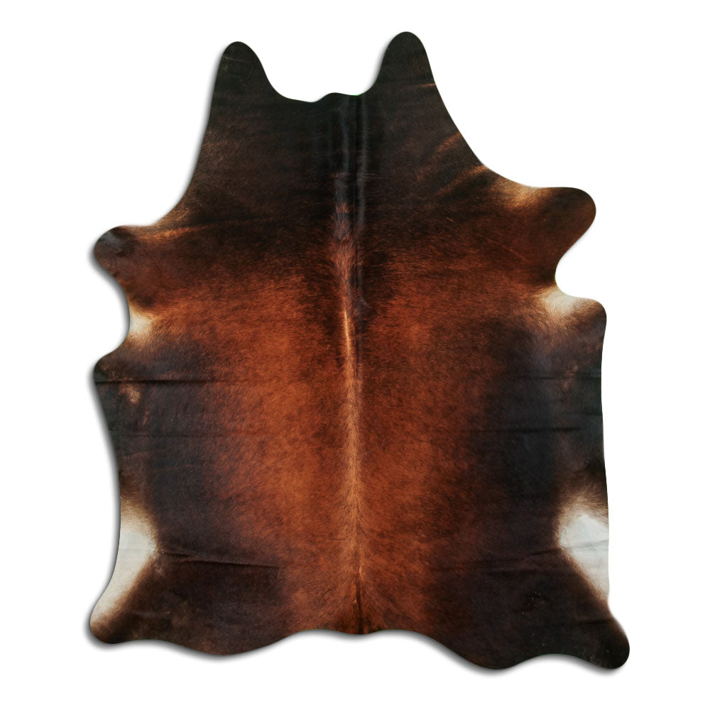 Brown Cowhide Rug L