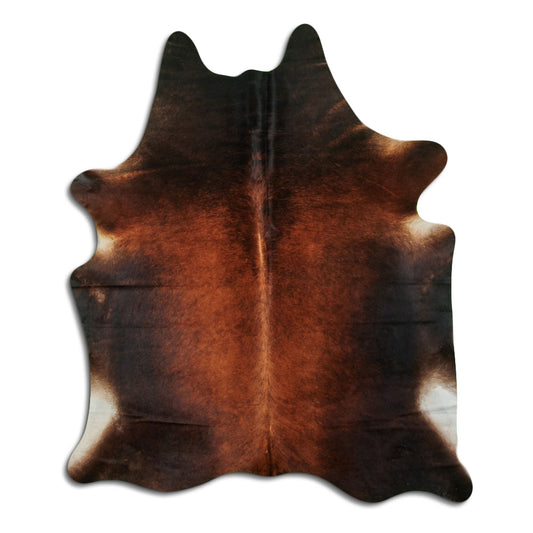 Brown Cowhide Rug L