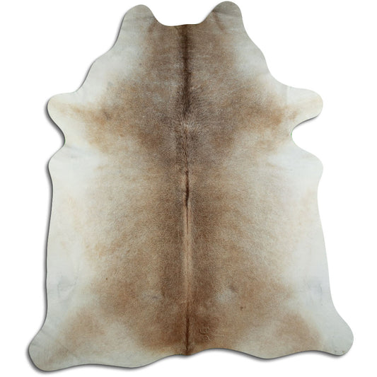 Tan Grey Cowhide Rug XXL