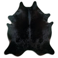 Black Cowhide Rug XXL