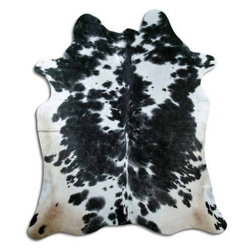 Black & White Cowhide Rug XL