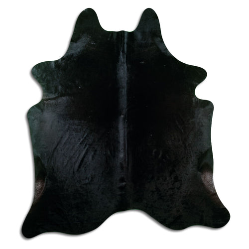 Black Cowhide Rug XL