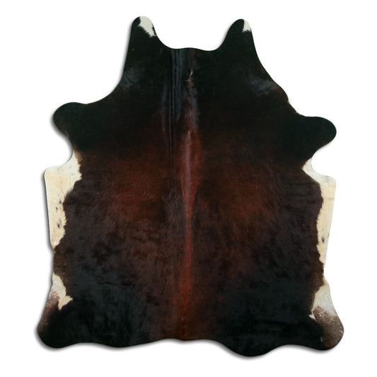 Brown Cowhide Rug L