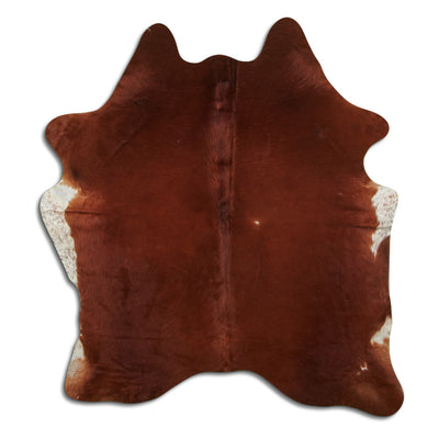 Brown Cowhide Rug L