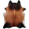 Brown Cowhide Rug L