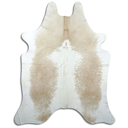 Brown & White Cowhide Rug XXL