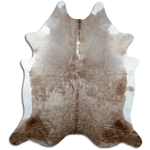 Brown & White Cowhide Rug XXL