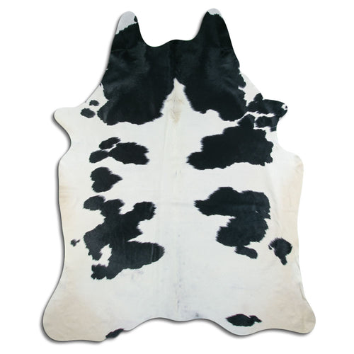 Black & White Cowhide Rug XXL