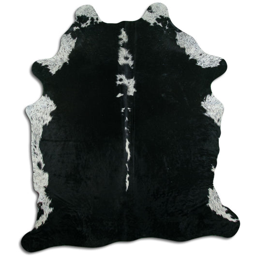 Brown & White Cowhide Rug XL