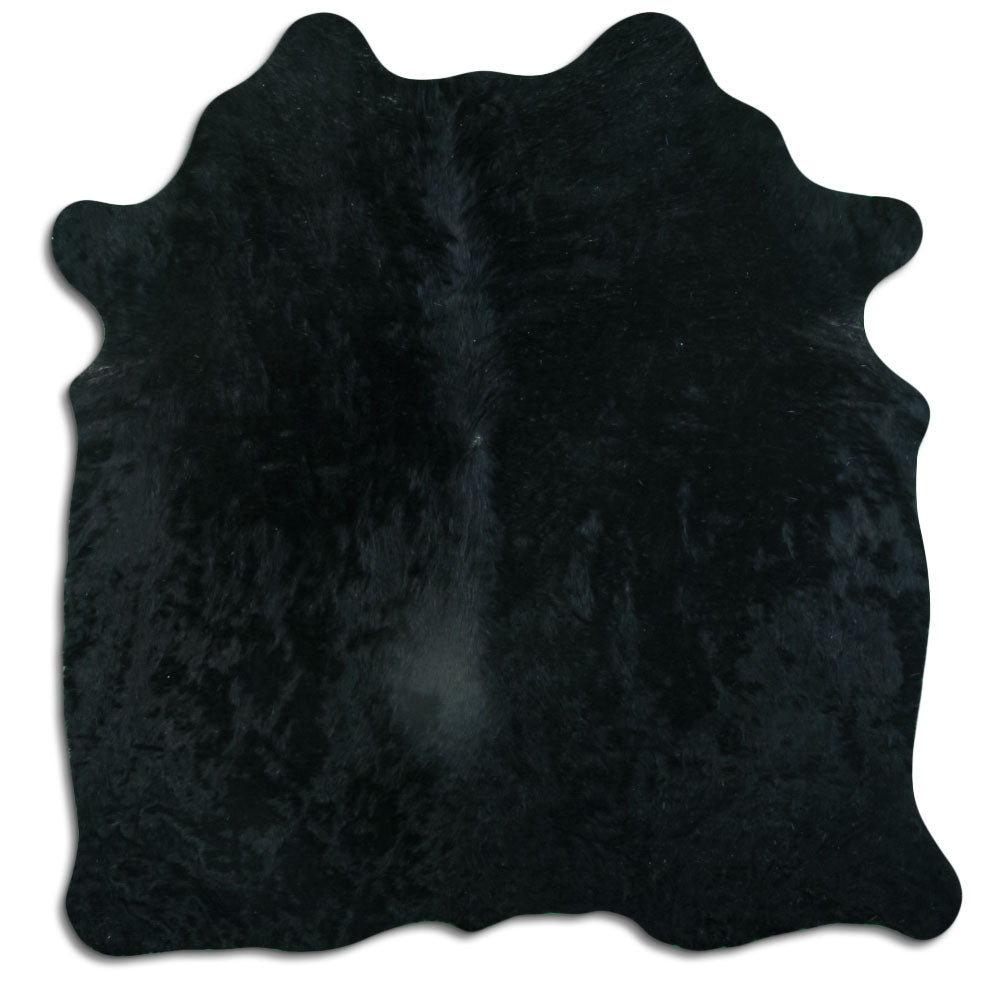 Black Cowhide Rug M