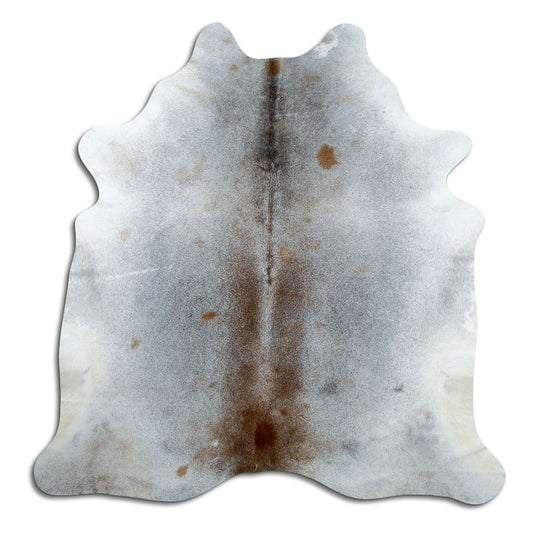 Tan Grey Cowhide Rug L