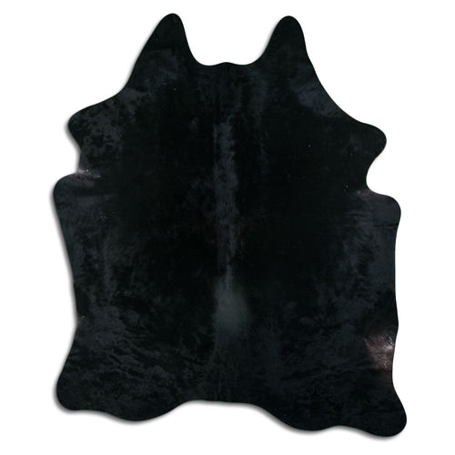 Black Cowhide Rug XXL