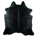 Black Cowhide Rug XXL