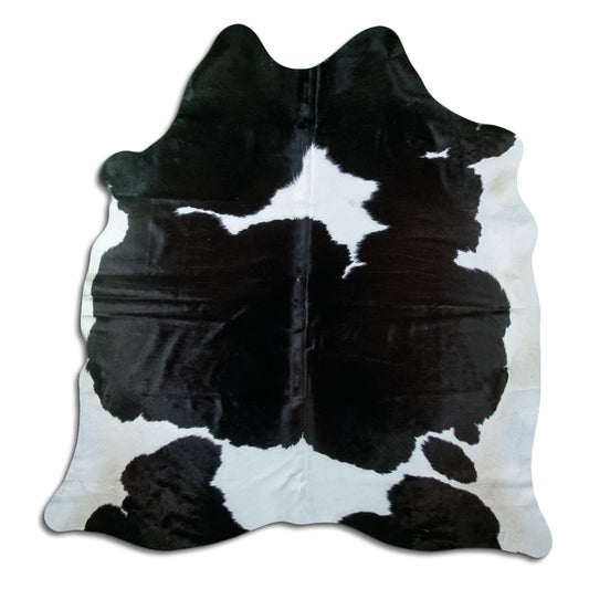 Black & White Cowhide Rug XL