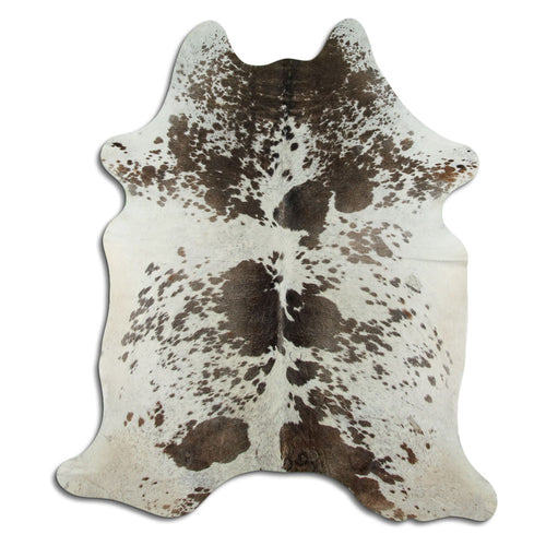 Brown & White Cowhide Rug XL