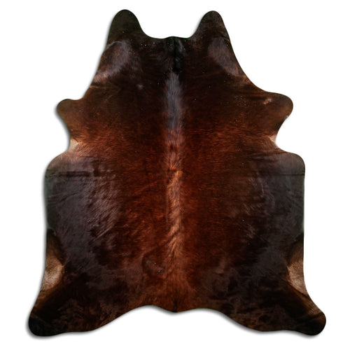 Brown Cowhide Rug L