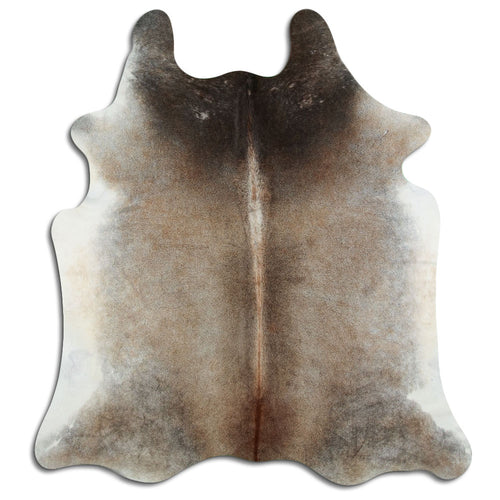 Tan Grey Cowhide Rug L
