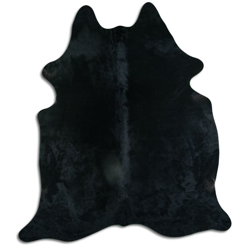 Black Cowhide Rug XXL