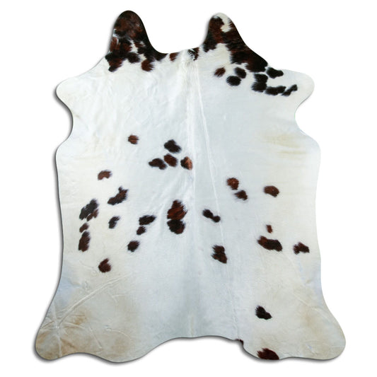 Brown & White Cowhide Rug XL