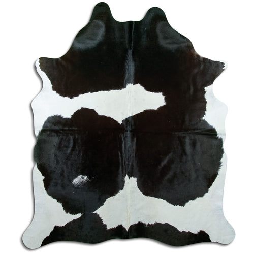 Black & White Cowhide Rug XL
