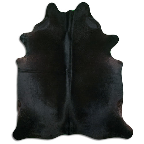 Black Cowhide Rug XXL