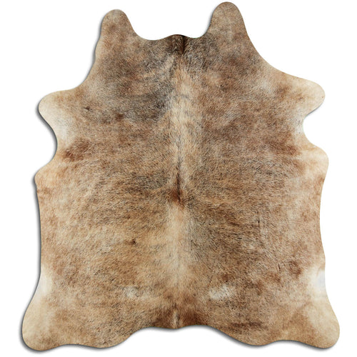 Tan Grey Cowhide Rug L