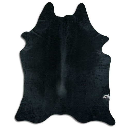 Black Cowhide Rug XXXL