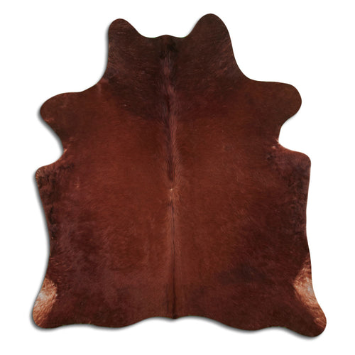 Brown Cowhide Rug L