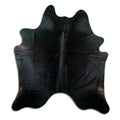 Black Cowhide Rug XXL
