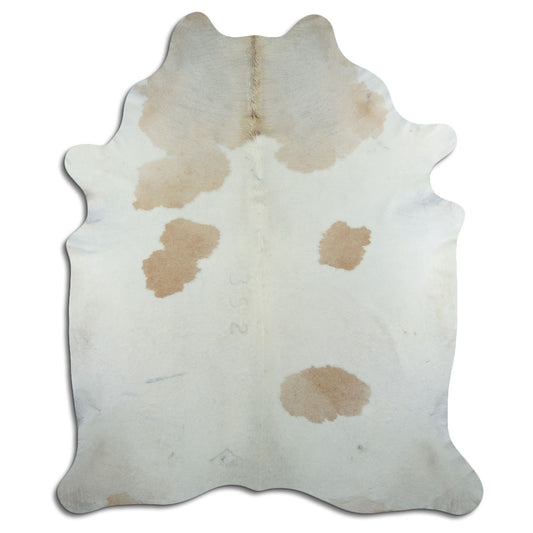 Brown & White Cowhide Rug XXL